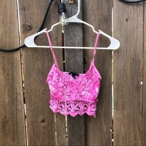 Pink Floral crop top